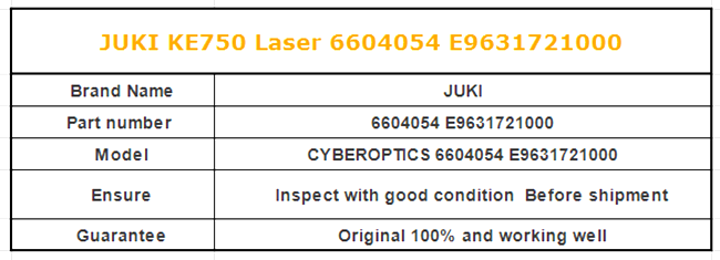 JUKI KE750 LASER 6604054 E9631721000