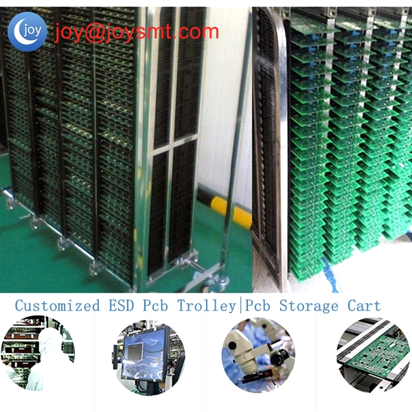 Customized ESD Pcb Trolley|Pcb Storage Cart for SMT Workshop