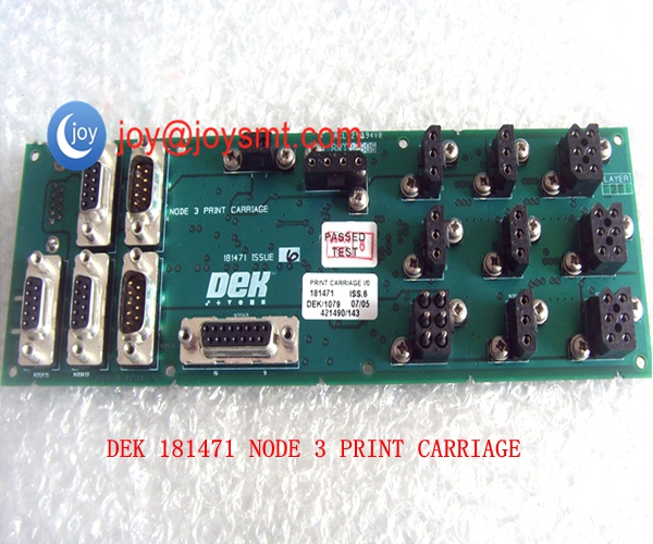 DEK 181471 NODE 3 PRINT CARRIAGE 
