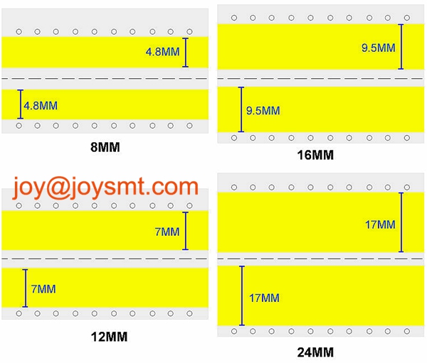 yellow double splice tape 8MM 12MM 16MM 24MM